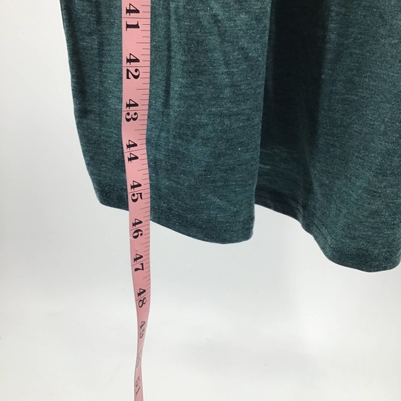 BLOOMCHIC 14-16 1x plus green jersey round neck short sleeve midi dress NWT  B24 - Picture 3 of 8